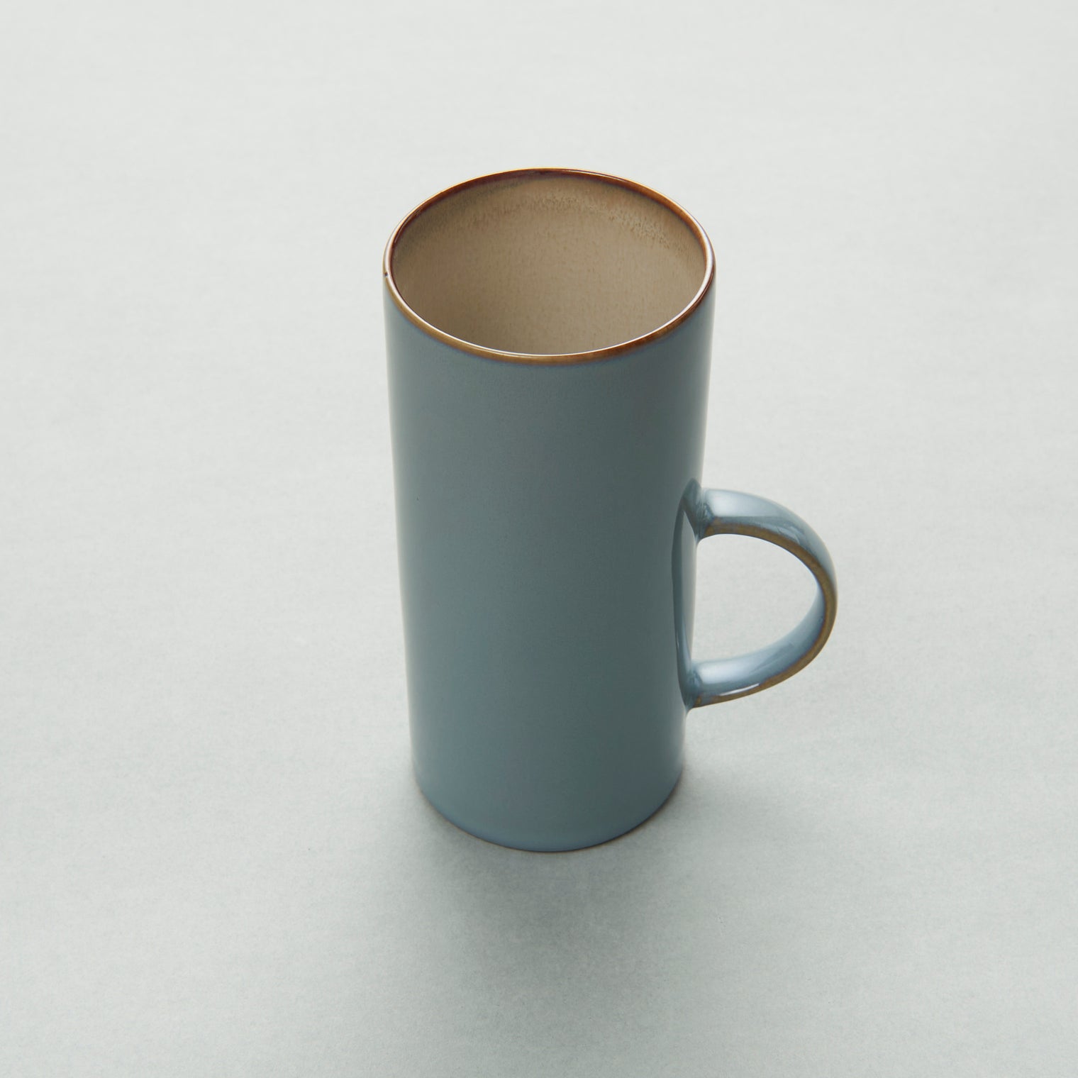 Tea Cup, Misty Grey/ Smokey Blue, D6cm x H13cm, Design by Anita Le Grelle