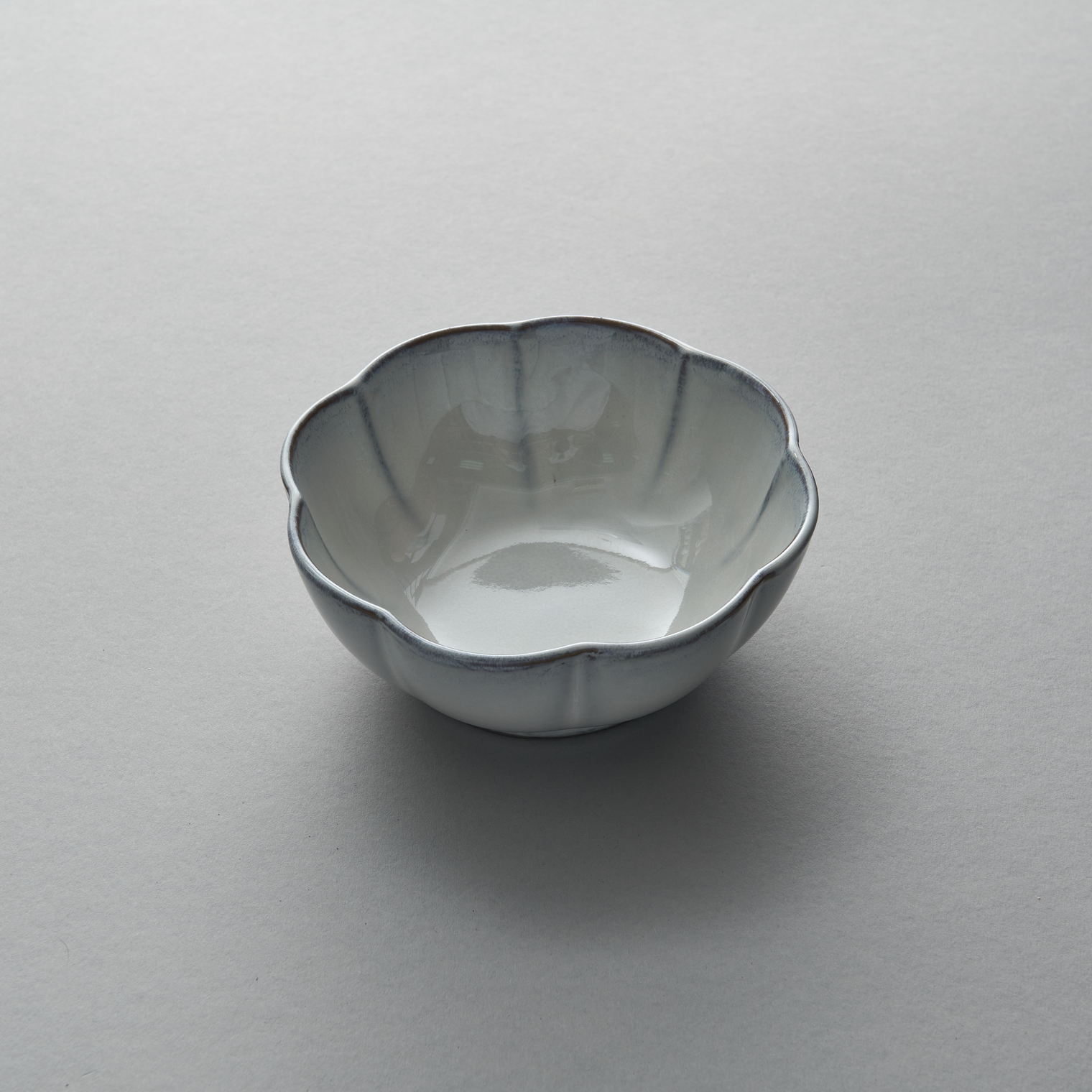 Inku Ribbed Bowl, White, 15cm x 15cm x 6cm, Design by Sergio Herman