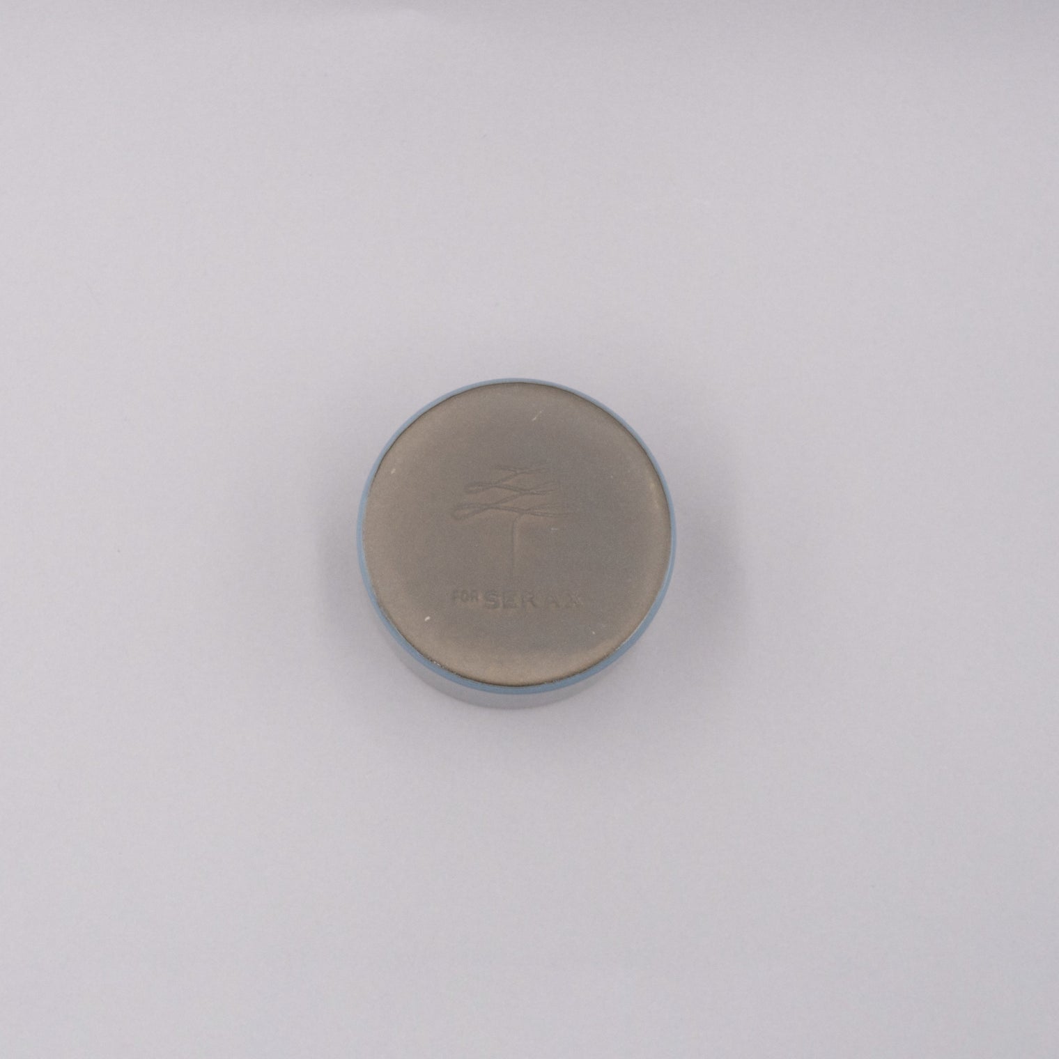 Goblet Cylinder Low, Smokey Blue/Rust, 7.5cm x 5cm, Design by Anita Le Grelle