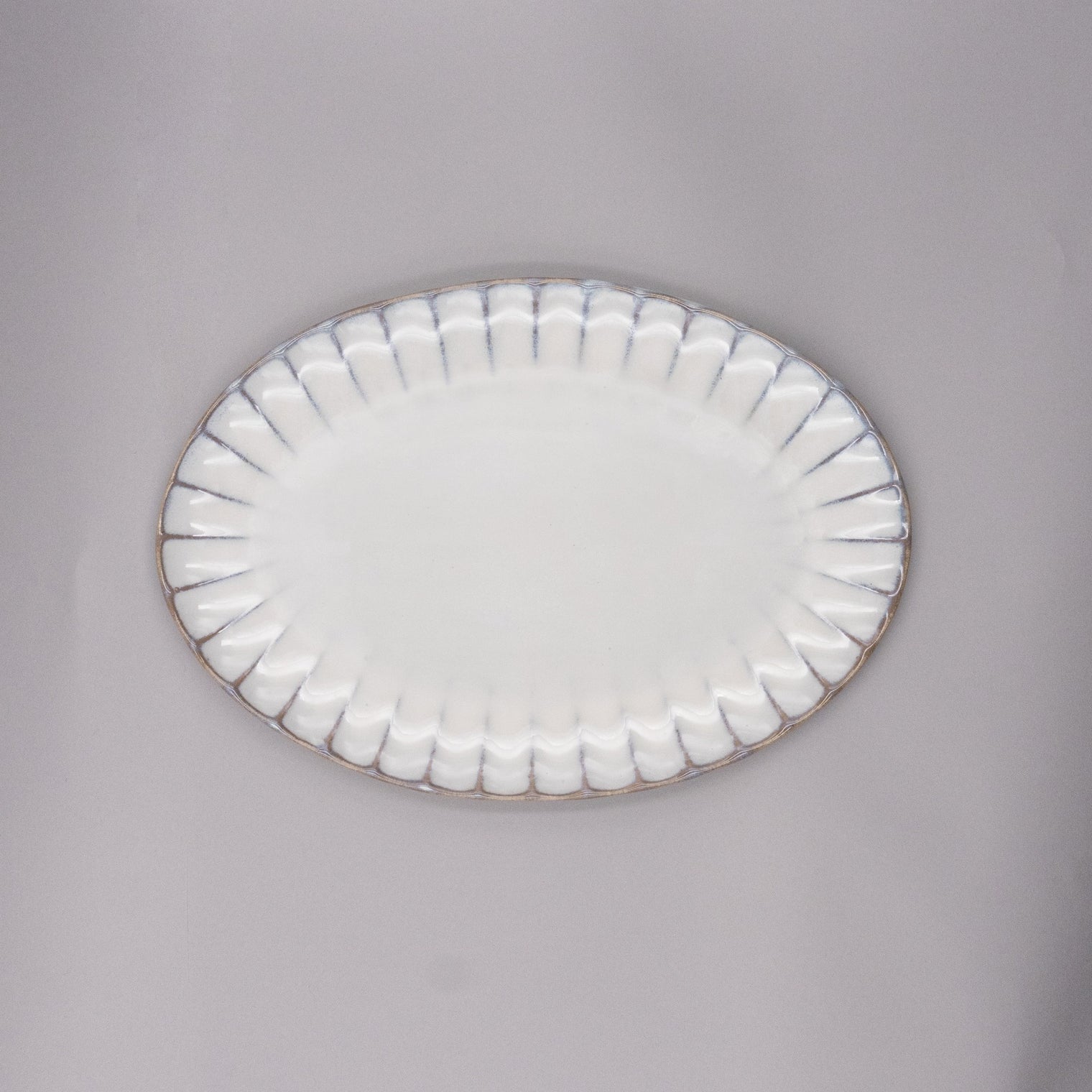 Inku Plate Oval L, White, 30cm x 21cm x 1.7cm, Design by Sergio Herman