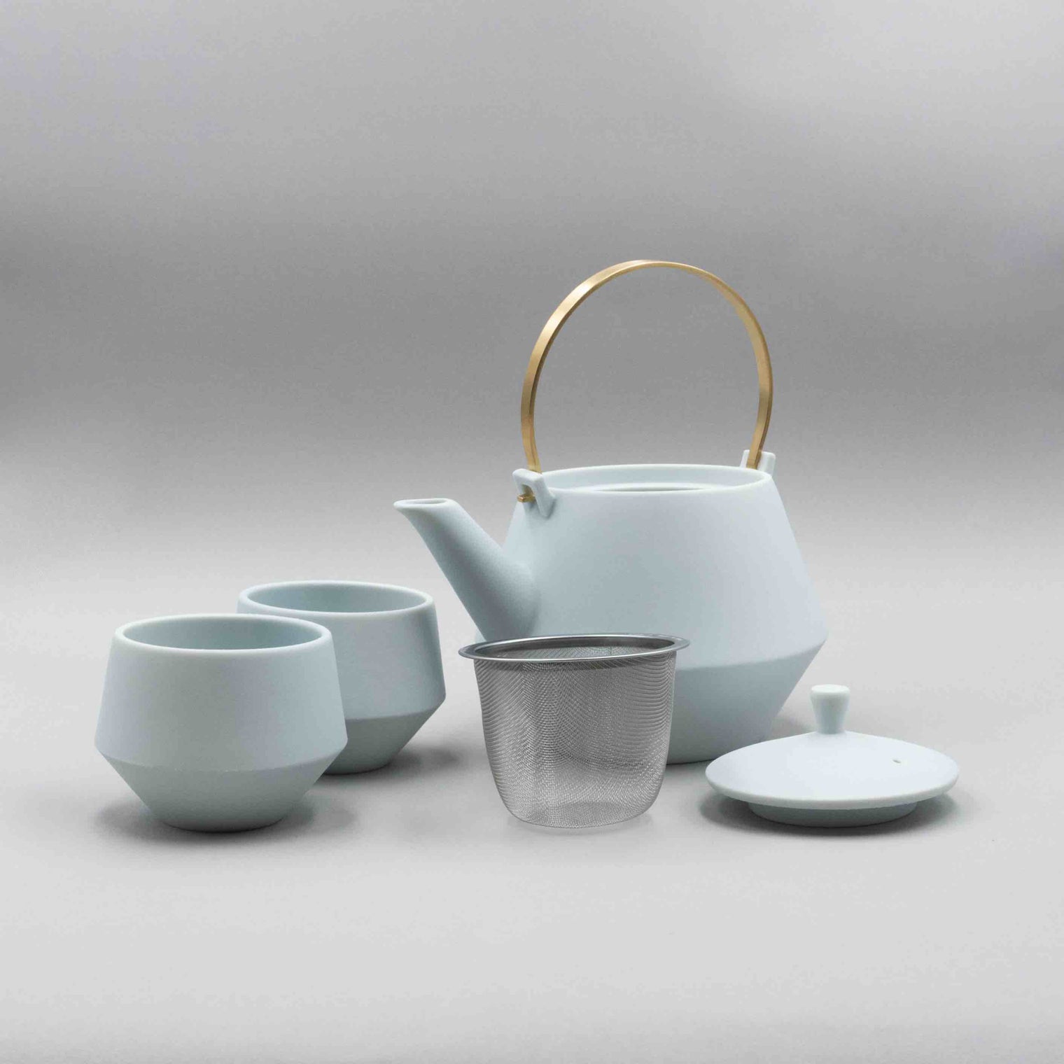 Yamatsu Tea Set Blue White, 345ml