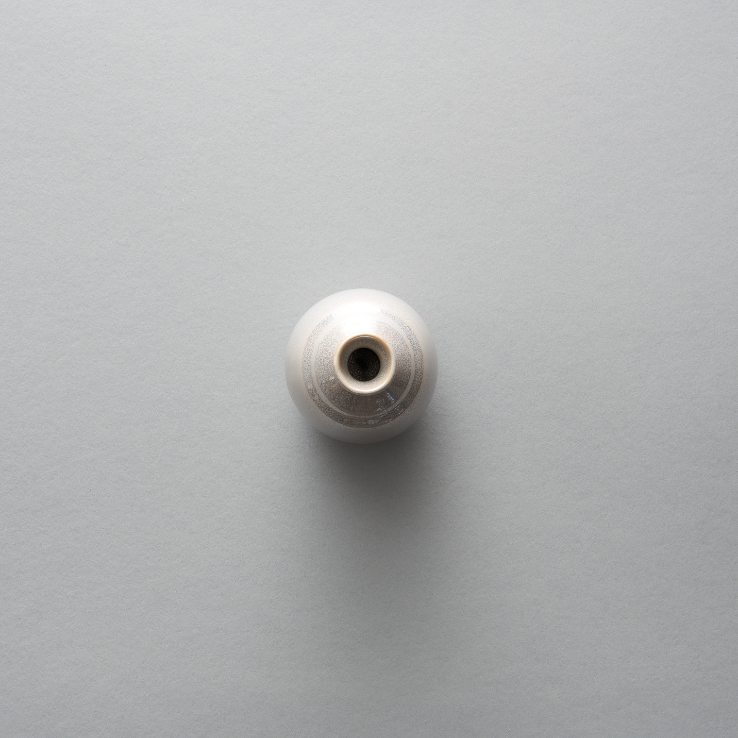 Luster White Sake Bottle, 12.8cm x 8.2cm