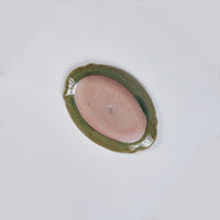 Suiyo Embossed Oval SS Turtle Celadon, 148 x 110 x H18mm