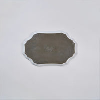 Chouette Plate White S20.8×12.8×1cm