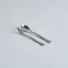 Silver Hammered Dessert Fork L13cm x W1cm