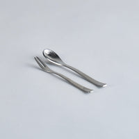 Silver Hammered Dessert Fork L13cm x W1cm