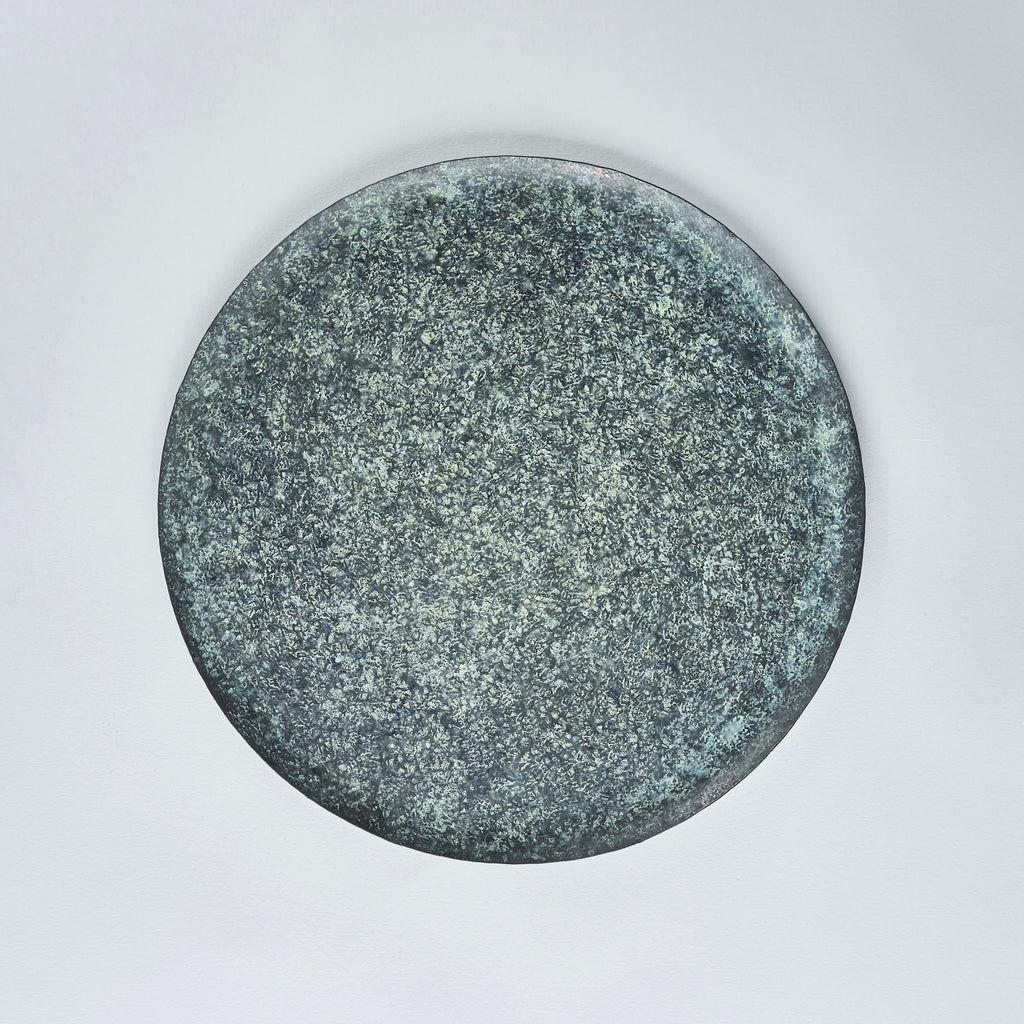 Aogetsubon Jusun Hammer Pattern Patina Tray, 28.5cm x 28.5cm x H1cm