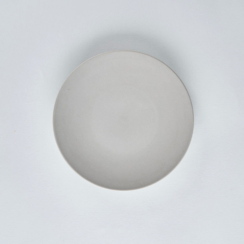 Blend Gray Flat Plate, 16cm x H2cm, Design by Moriyama
