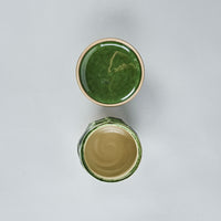 Oribe Chawanmushi Cup Green, 8.5cm x 8.5cm