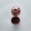 Beni Yuzu Shinogi Chawanmushi Cup Red, 8.5cm x 8.5cm