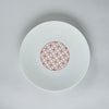 Eiho Porcelain, Shippo, Red Plate, 19cm