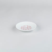 Eiho Porcelain, Arabesque, Red Plate, 11cm
