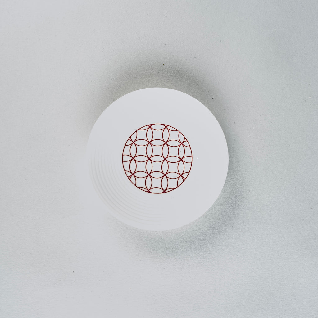 Eiho Porcelain, Shippo, Red Plate, 11cm