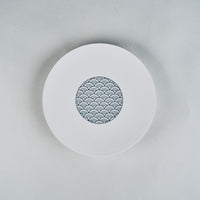Eiho Porcelain, Seigaiha, Blue Plate, 15cm