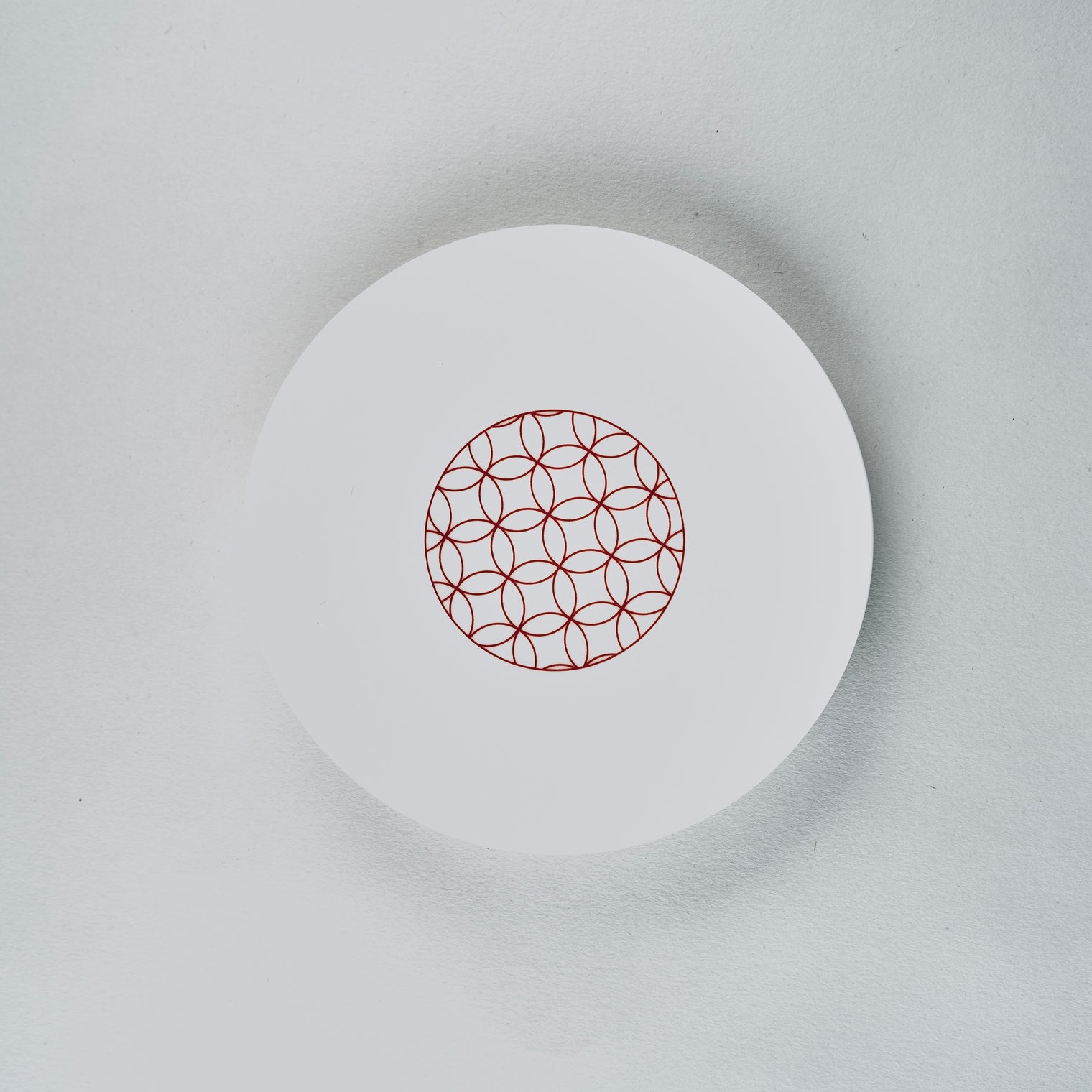Eiho Porcelain, Shippo, Red Plate, 15cm