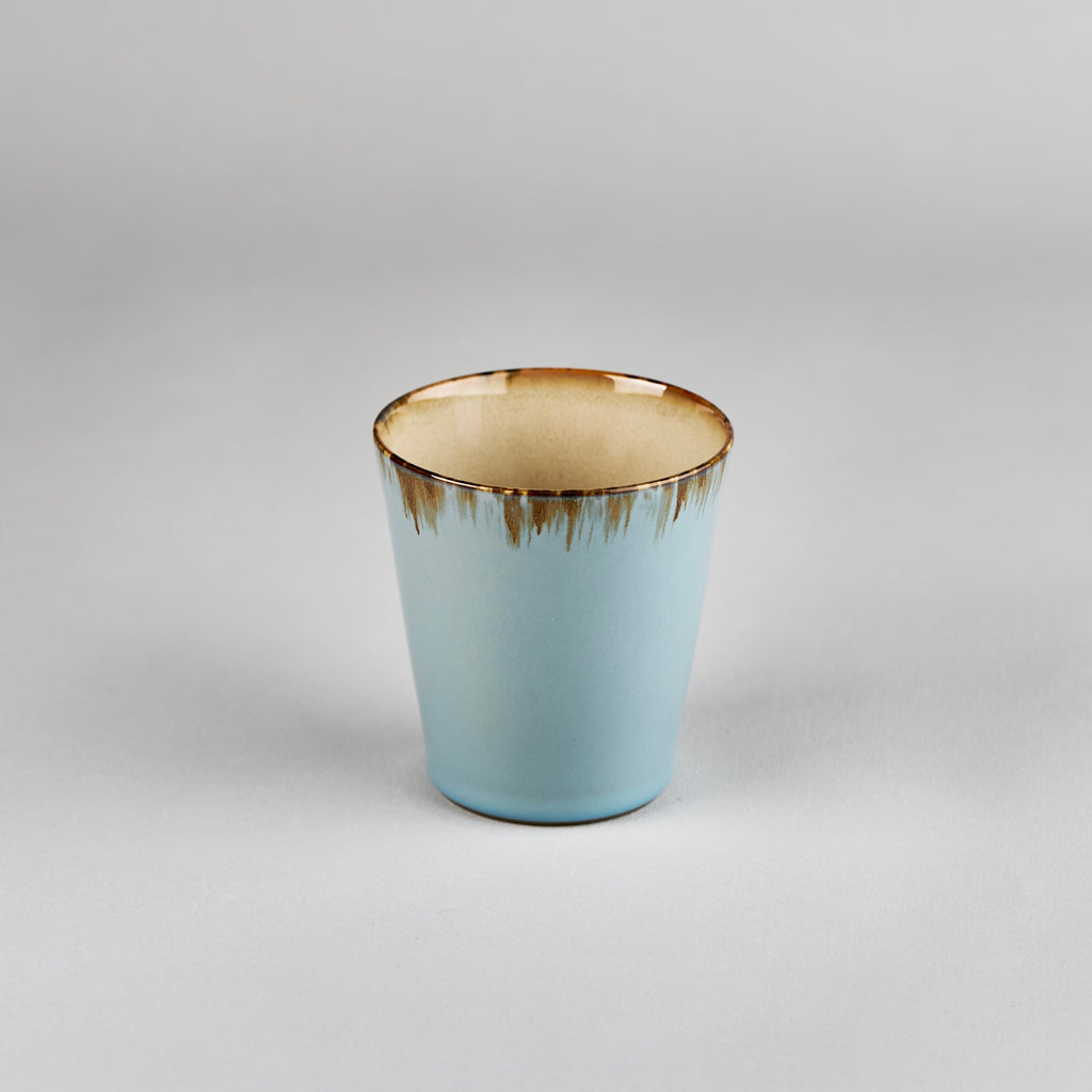 Goblet Conic M, Smokey Blue/Misty Gray, 8.5cm x 9.5cm, Design by Anita Le Grelle