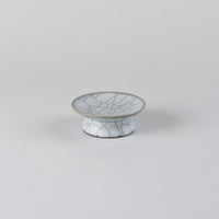Charcoal Small Plate with Feet, 6.7cm x H2.3cm, Design by Takada San