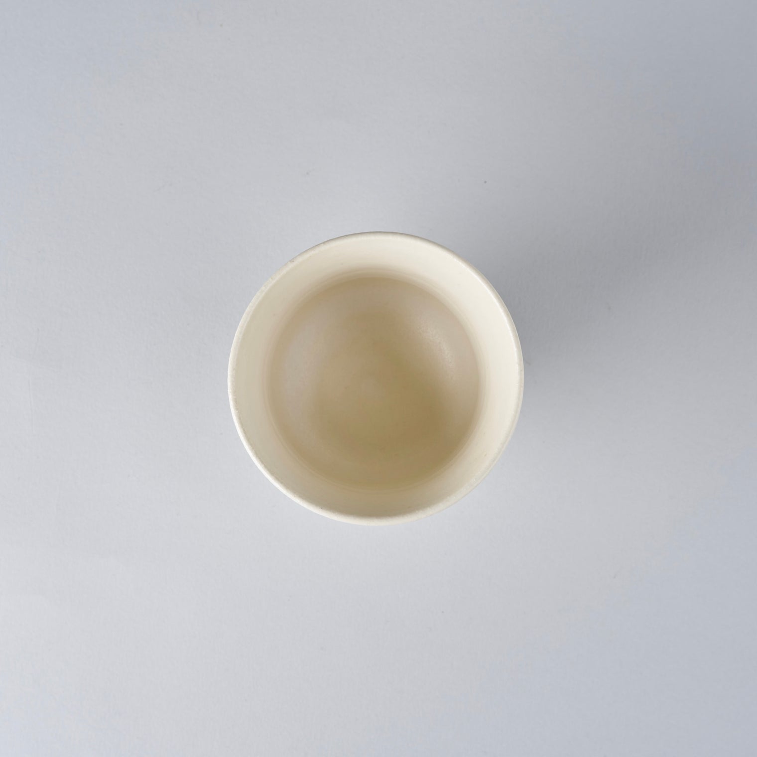 Yoshida Beadedfoot Ice Coffee Cup, antique white, D8.5cm x H9.5cm