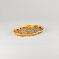 Jang Hun Seong Cloud Pattern Plate in Candy Brown, 19.3 x 13 x 2.2cm