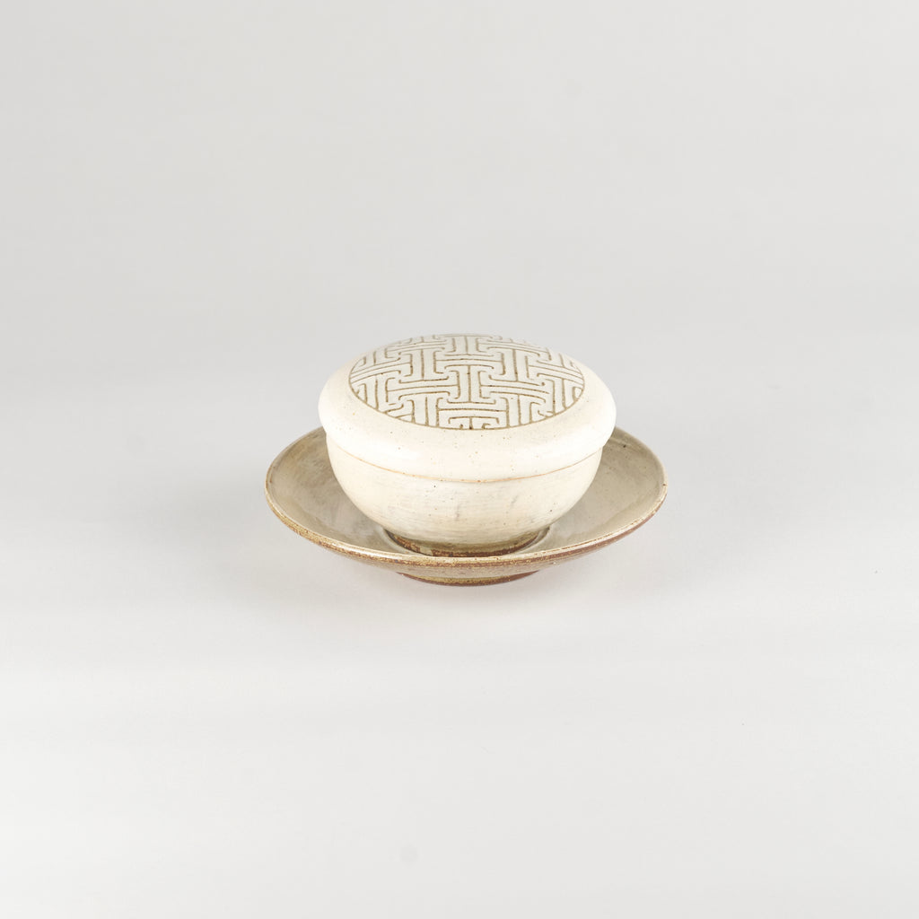 Jang Hun Seong Bowl with Pattern Lid