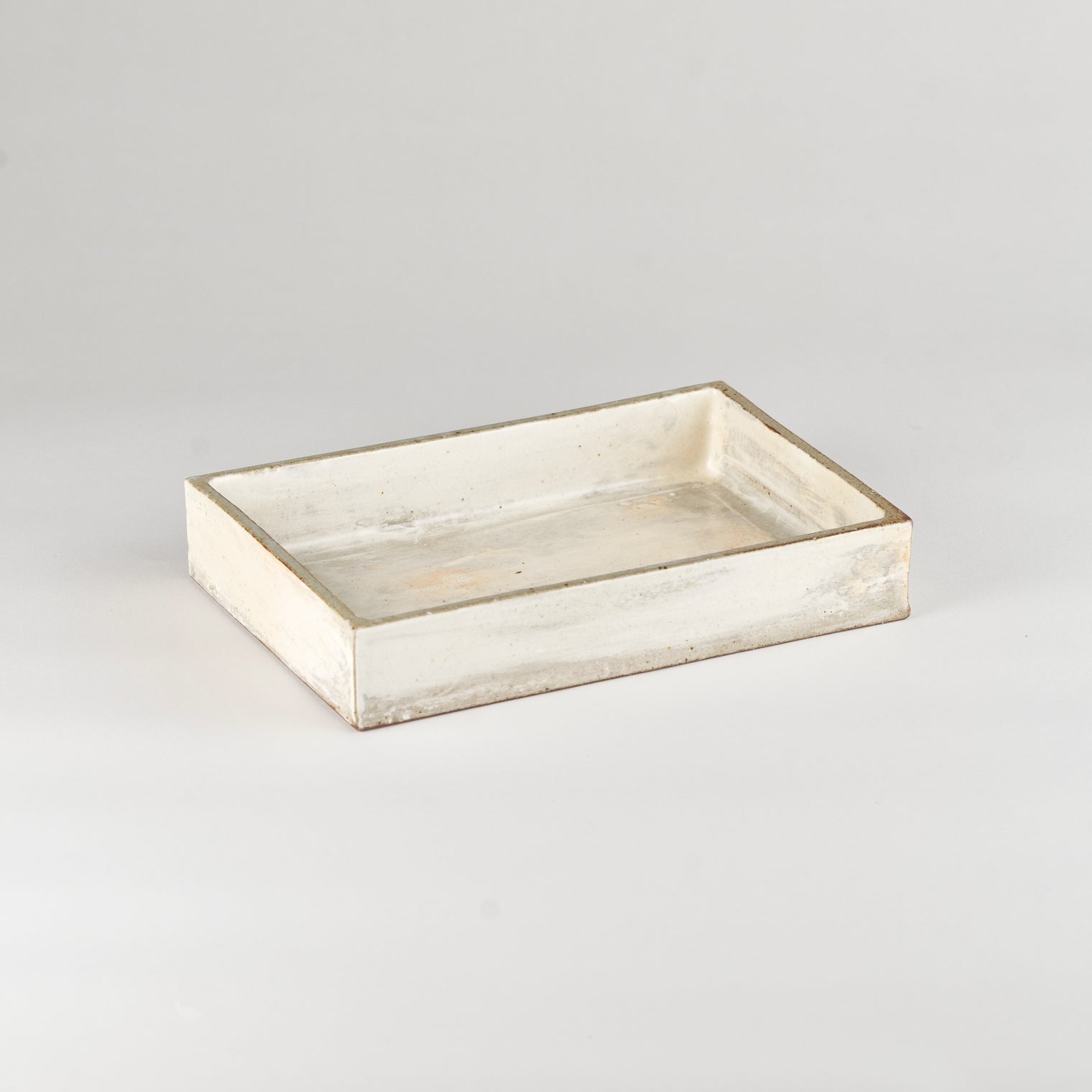 Jang Hun Seong Brush Glaze Rectangle Dish, 21.8 x 14.8 x 4.3cm