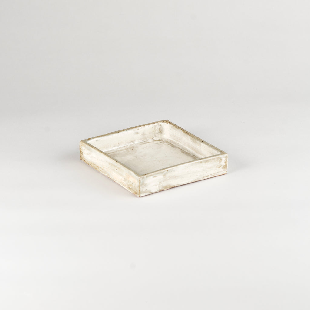 Jang Hun Seong Brush Glaze Square Dish, 13.5 x 13.5 x 2.8cm