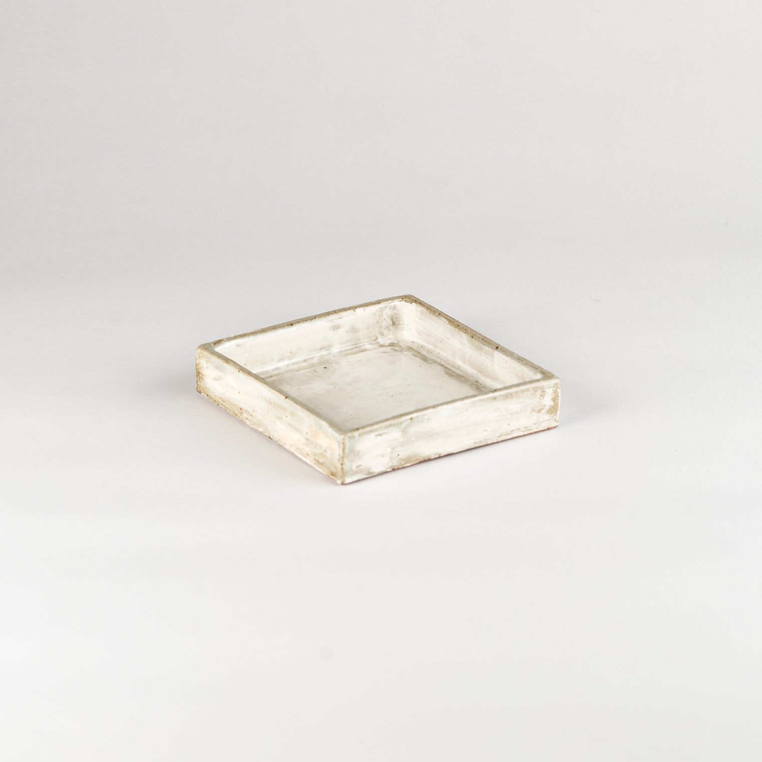 Jang Hun Seong Brush Glaze Square Dish, 13.5 x 13.5 x 2.8cm