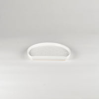 Jang Hun Seong Half-Moon Pattern Plate in White, 18 x 14.8 x 1.5cm