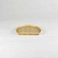 Jang Hun Seong Half-Moon Pattern Plate in Green, 18 x 14.8 x 1.5cm