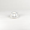 Carte Blanche Espresso Cup with Saucer by Annebet Philips