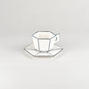 Carte Blanche Cappuccino Cup with Saucer by Annebet Philips