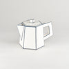 Carte Blanche Tea Pot by Annebet Philips