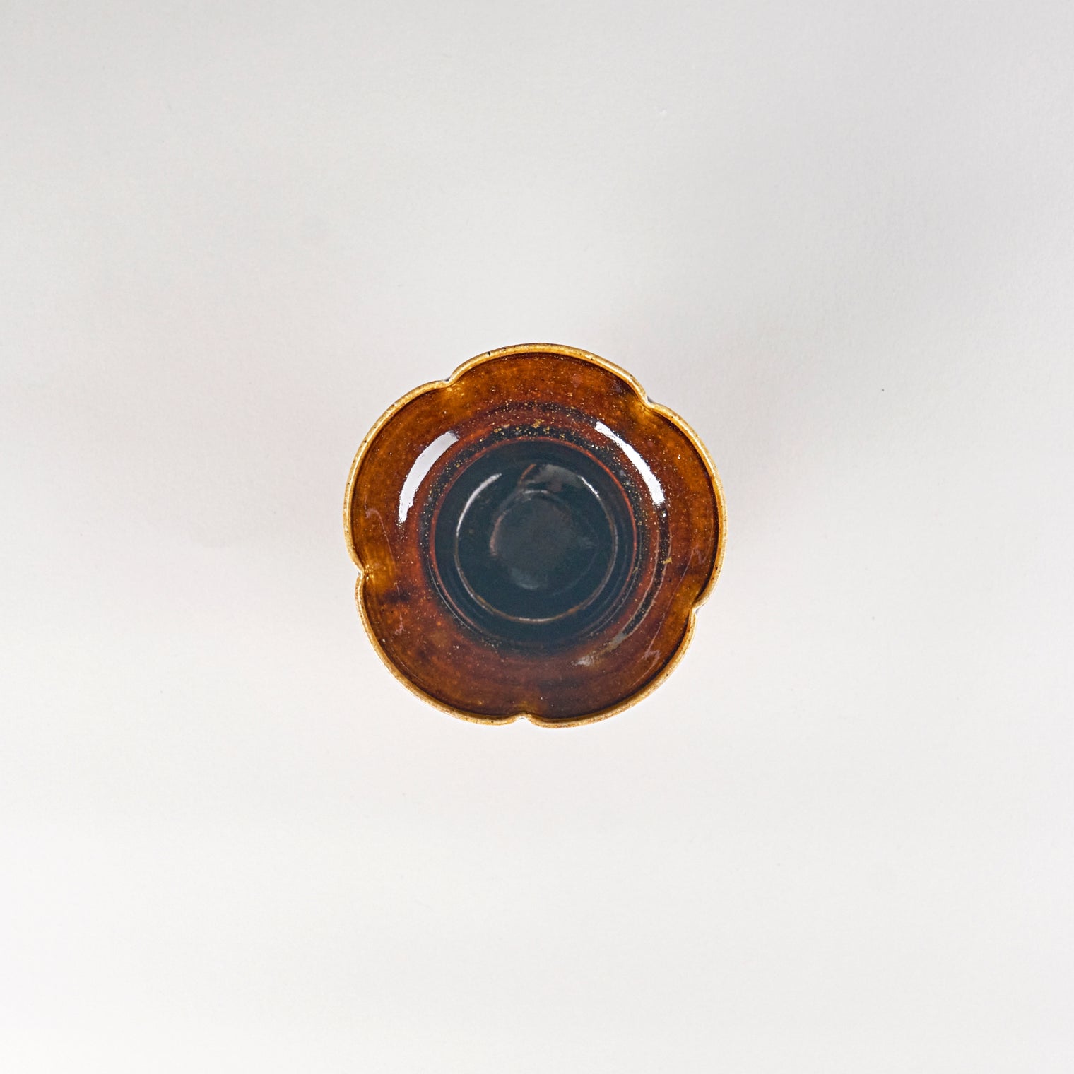 Okamoto Shuichi Candy Brown Rinka Tall Bowl (Wood Fired)
