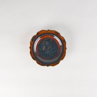 Okamoto Shuichi Candy Brown Flower Bowl (Wood Fired)