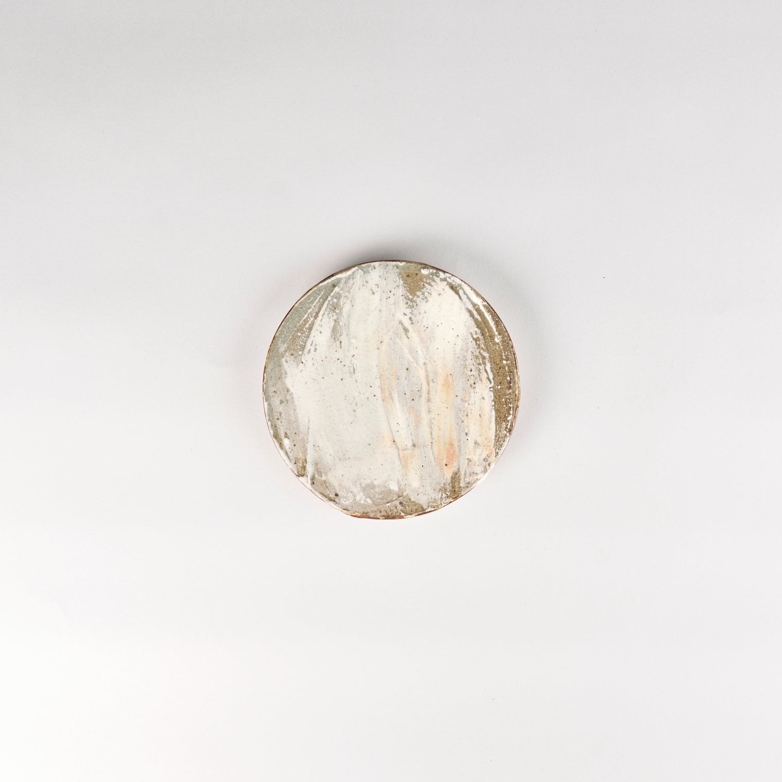 Jang Hun Seong Brush Glaze Round Plate XS, 13.5 x 3.5 x 2.8cm