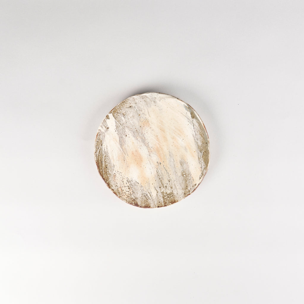 Jang Hun Seong Brush Glaze Round Plate Small, 15 x 1.5cm