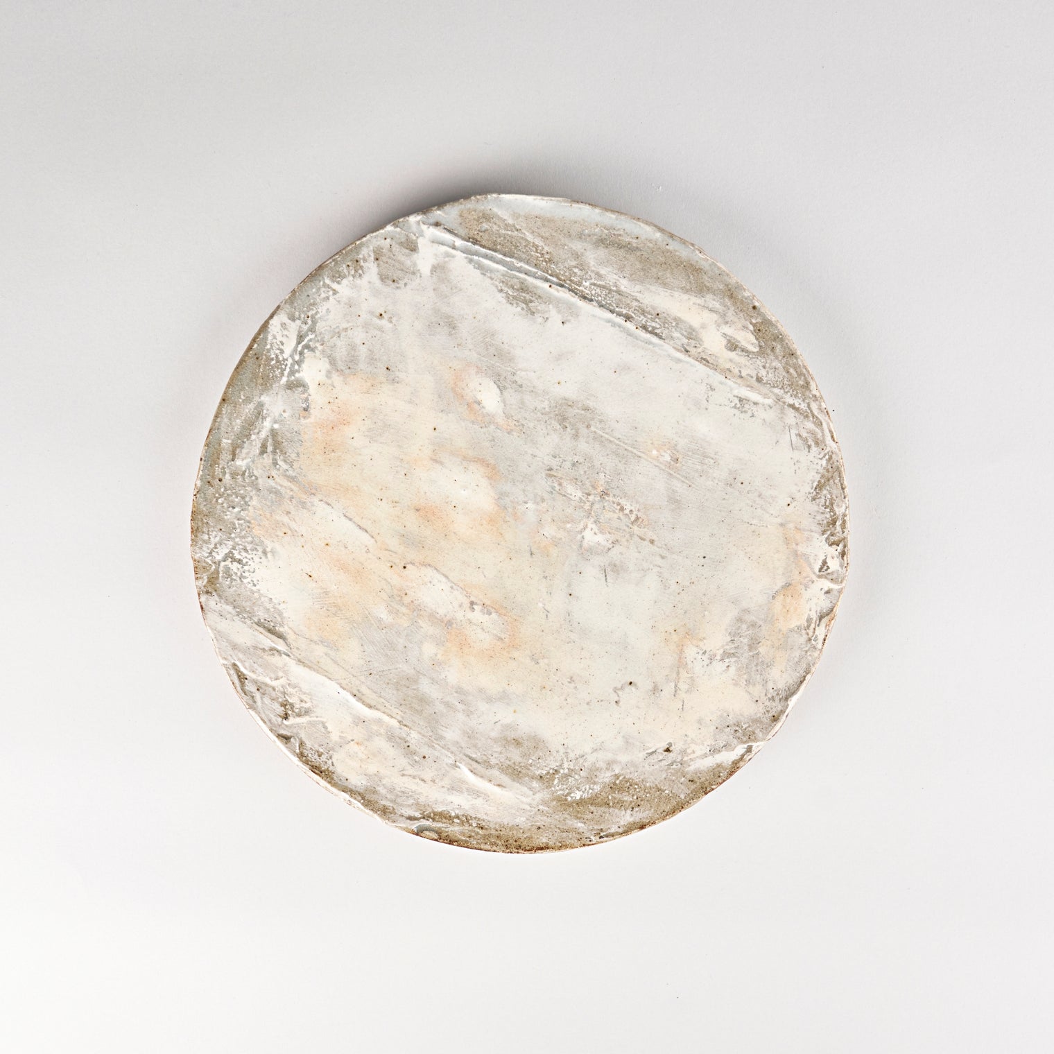 Jang Hun Seong Brush Glaze Round Plate Large, 23.5 x 1.5cm