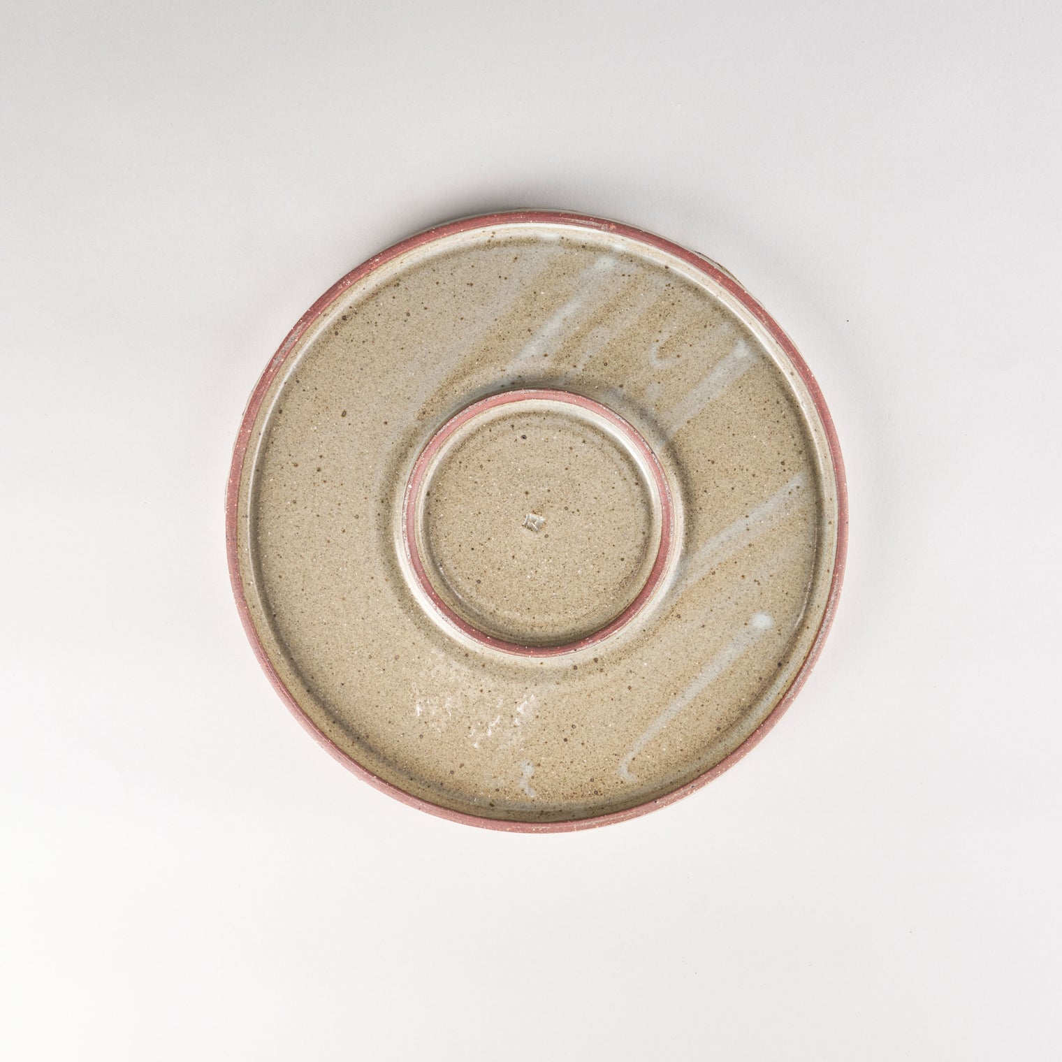 Jang Hun Seong Brush Glaze Round Plate Large, 23.5 x 1.5cm