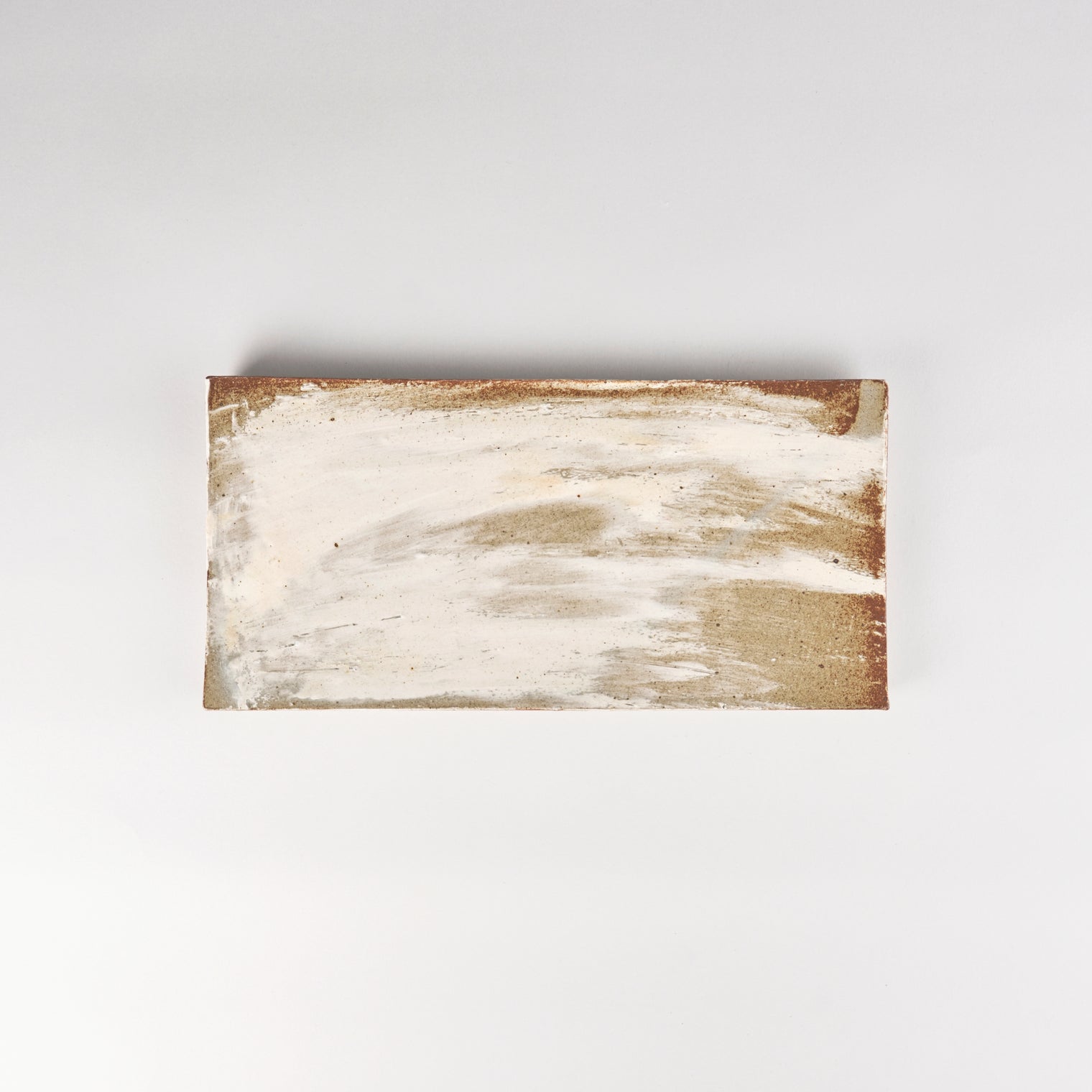 Jang Hun Seong Brush Glaze Rectangle Plate, 27.5 x 13 x 1.5cm