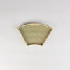 Jang Hun Seong Fan Pattern Plate in Green, 19.5 x 11.7 x 2cm