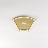 Jang Hun Seong Fan Pattern Plate in Green, 19.5 x 11.7 x 2cm