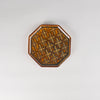 Jang Hun Seong Octagon Pattern Plate in Candy Brown, 15.5 x 15.5 x 1.7cm