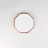 Jang Hun Seong Octagon Pattern Plate in Candy Brown, 15.5 x 15.5 x 1.7cm
