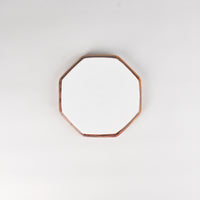 Jang Hun Seong Octagon Pattern Plate in Candy Brown, 15.5 x 15.5 x 1.7cm