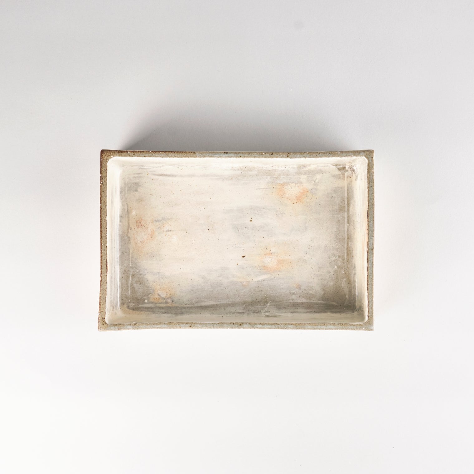 Jang Hun Seong Brush Glaze Rectangle Dish, 21.8 x 14.8 x 4.3cm