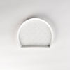 Jang Hun Seong Half-Moon Pattern Plate in White, 18 x 14.8 x 1.5cm