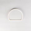 Jang Hun Seong Half-Moon Pattern Plate in White, 18 x 14.8 x 1.5cm