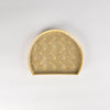 Jang Hun Seong Half-Moon Pattern Plate in Green, 18 x 14.8 x 1.5cm