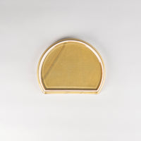 Jang Hun Seong Half-Moon Pattern Plate in Green, 18 x 14.8 x 1.5cm