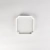 Jang Hun Seong Square Pattern Plate, White, 13.8 x 13.8 x 2cm